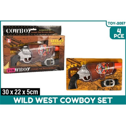 3Pce Wild West Cowboy Set 27cm