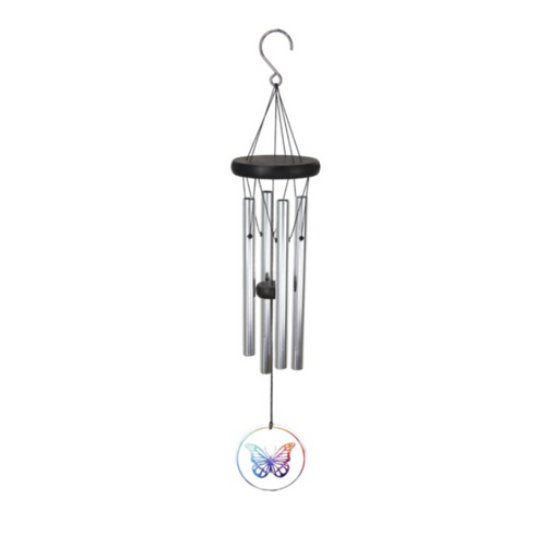 4 Tube Classic Chime With Butterfly 59Cm