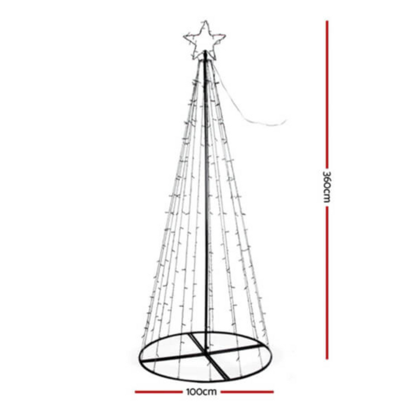 Ronis 400 LED Solar Giant Tree 360cm White