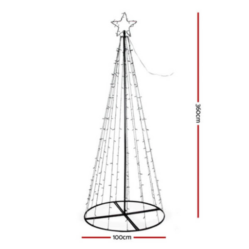 Ronis 400 LED Solar Giant Tree 360cm White