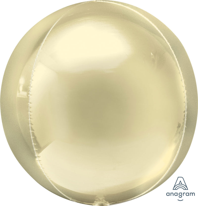 Pastel Yellow Orbz foil balloon