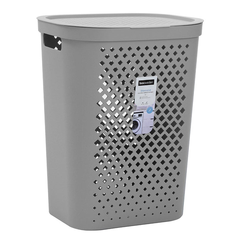 Boxsweden Diamond Laundry Hamper Lidded image 8