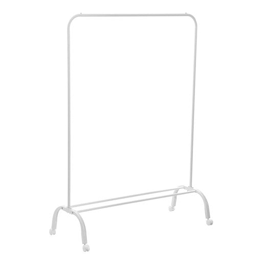 metal garment rack with wheels for hanging clothes