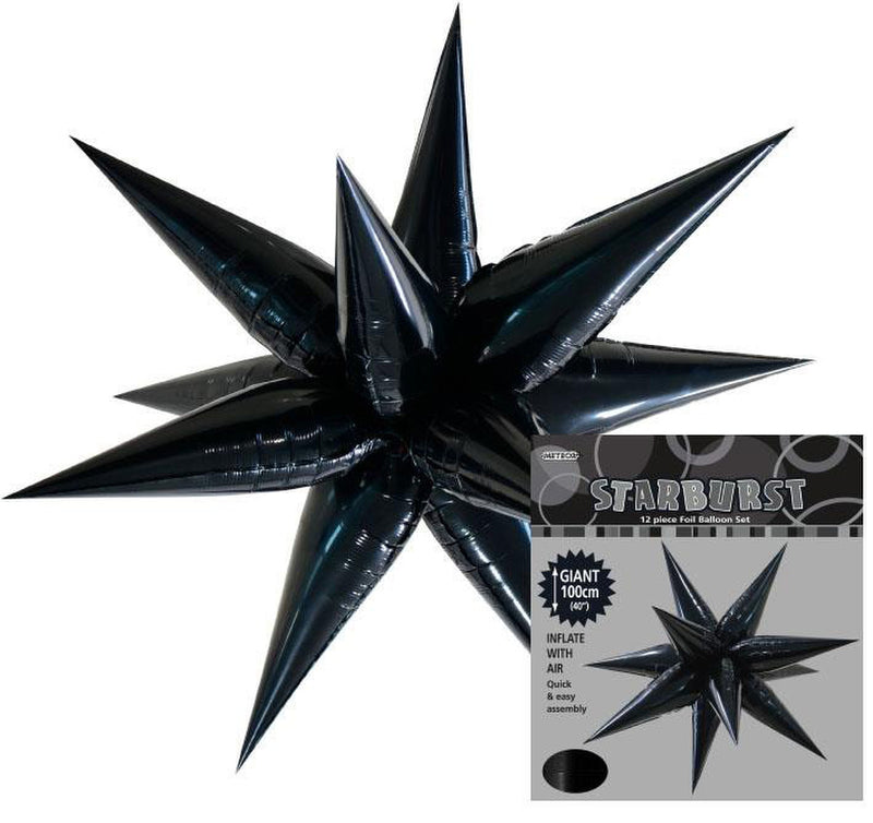 Glitz Starburst Black 100cm