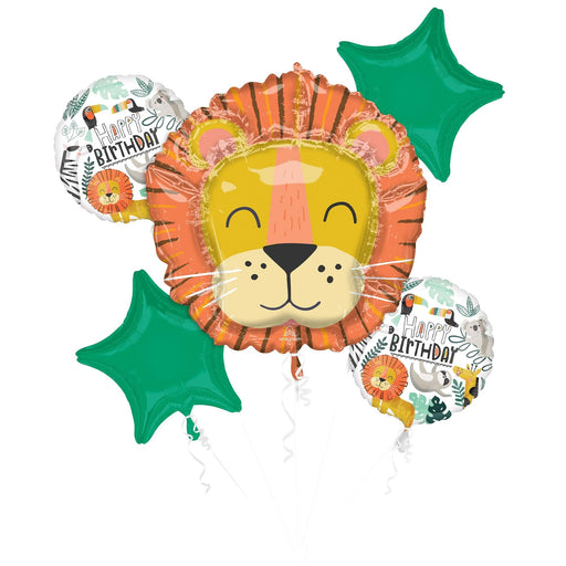 Animal print birthday balloon bouquet