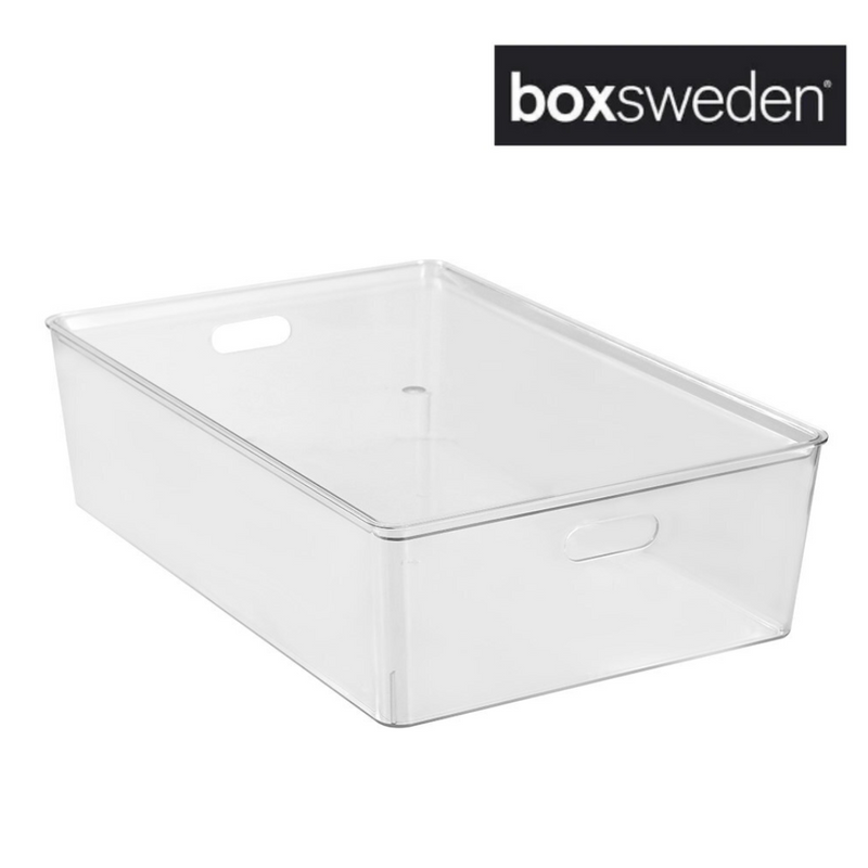 Crystal Tidy Box 24L with Lid 54x36.5x15.5cm
