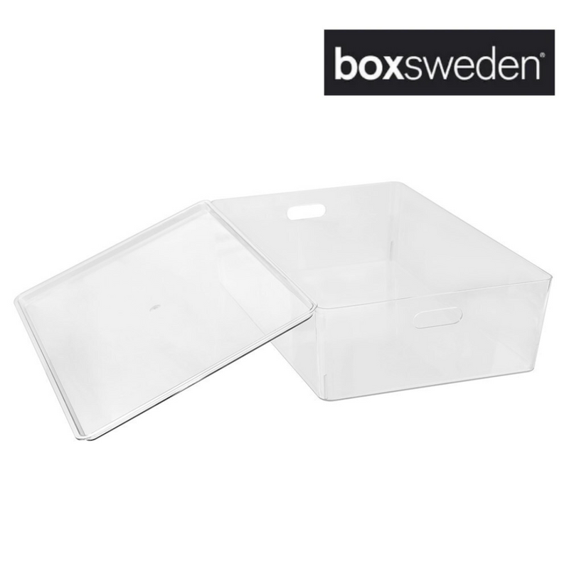 Crystal Tidy Box 24L with Lid 54x36.5x15.5cm