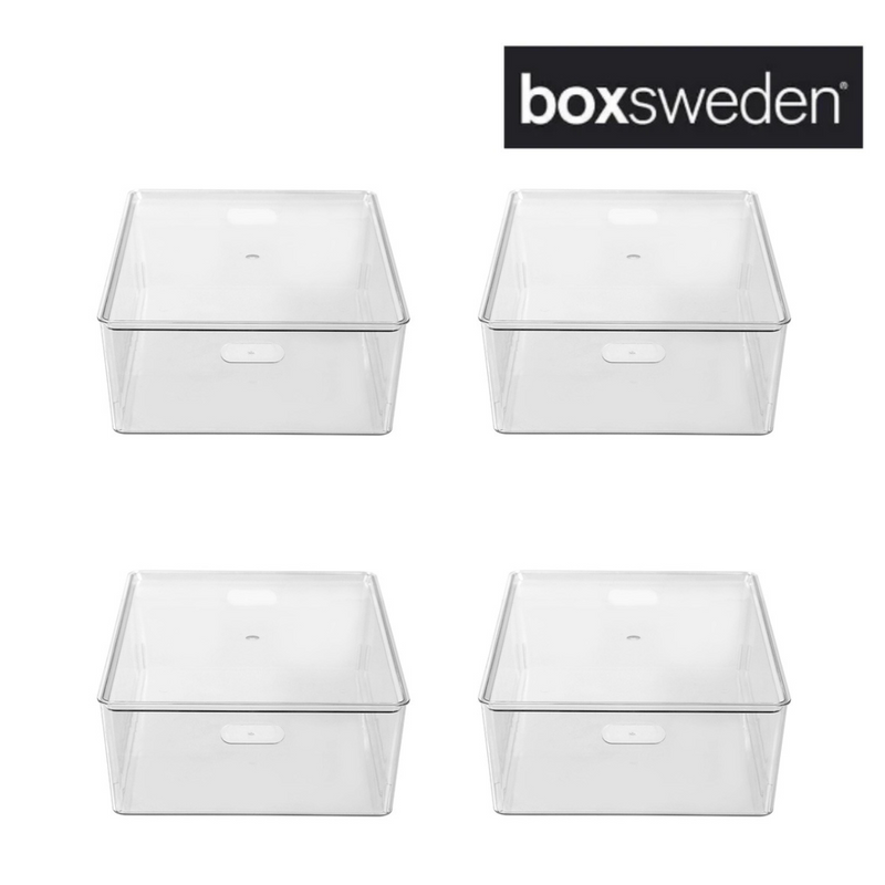 Crystal Tidy Box 24L with Lid 54x36.5x15.5cm