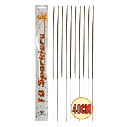 40cm celebration sparklers 10 pack