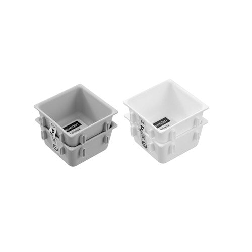 two pack square interlocking drawer organisers