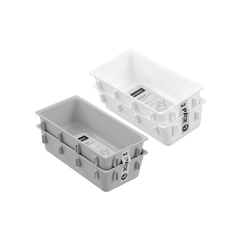 two pack interlocking drawer organisers