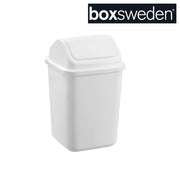 5L white swing top bin lid detail – thumbnail