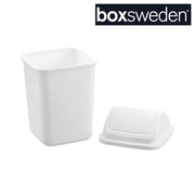Open 5L white swing bin Boxsweden – thumbnail