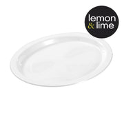 31cm oval plastic plates pack of 20 – thumbnail