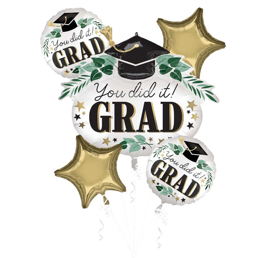 Graduation balloons with satin finish
