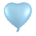 Heart Decrotex Matt Foil Balloon Pastel Blue 45cm