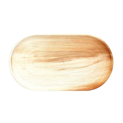 Large rectangular palm leaf serving platter