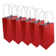 Party Bag Paper 215x130x80mm Red Pack 5 image 3 – thumbnail