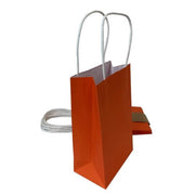 Orange paper party bags five pack – thumbnail