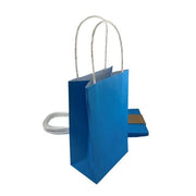 Azure blue paper party bags five pack – thumbnail