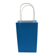 Party Bag Paper 215x130x80mm Azure Blue Pack 5 image 4 – thumbnail