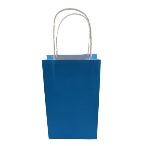 Party Bag Paper 215x130x80mm Azure Blue Pack 5 image 4