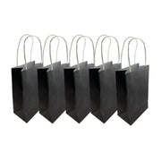 Party Bag Paper 215x130x80mm Black Pack 5 image 3 – thumbnail