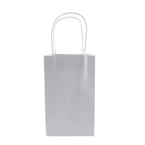 Party Bag Paper 215x130x80mm White Pack 5 image 4