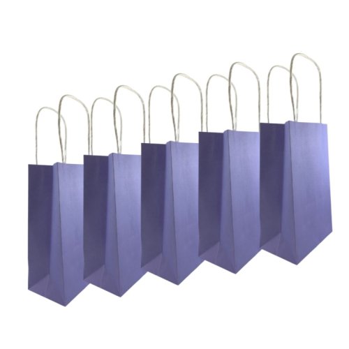 Party Bag Paper 215x130x80mm Pastel Lavender Pack 5 image 4