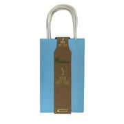 Pastel blue paper party bags five pack – thumbnail