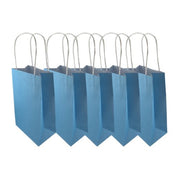 Party Bag Paper 215x130x80mm Pastel Blue Pack 5 image 2 – thumbnail