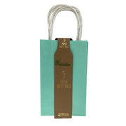 Pastel mint paper party bags five pack – thumbnail