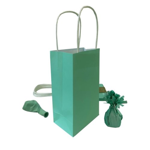 Party Bag Paper 215x130x80mm Pastel Mint Pack 5 image 4