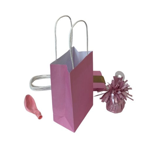 Party Bag Paper 215x130x80mm Pastel Pink Pack 5 image 4