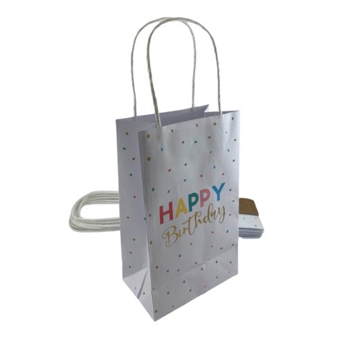 Happy birthday paper party bags