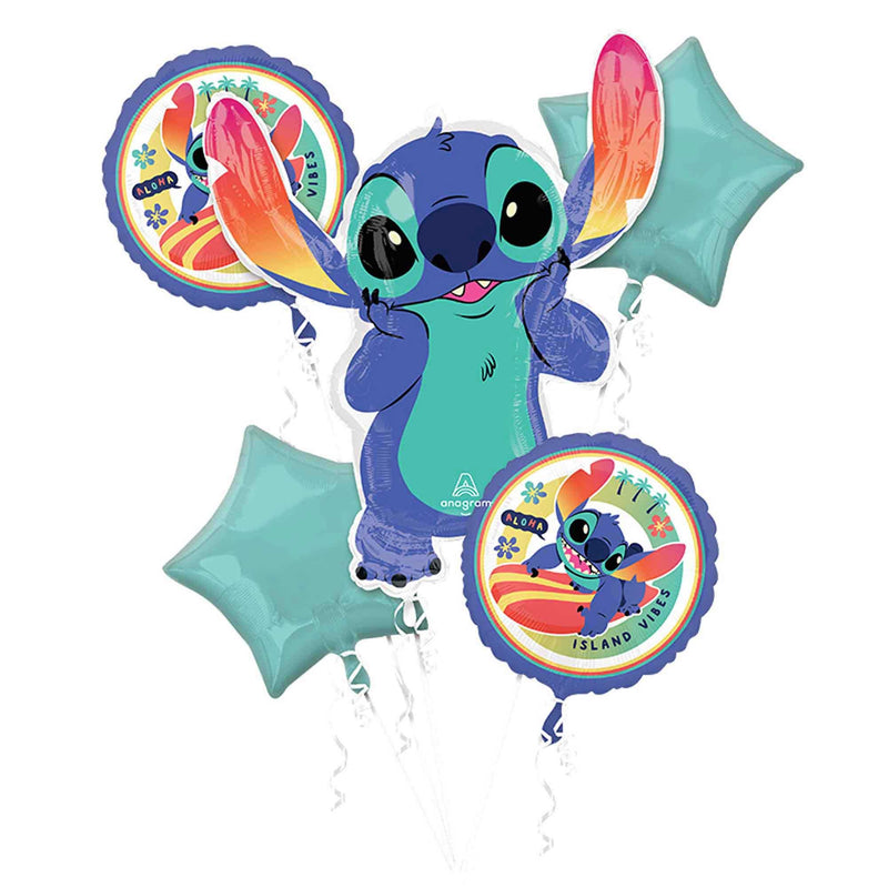 Stitch foil balloon bouquet