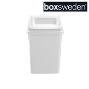 10L indoor swing bin white side view – thumbnail