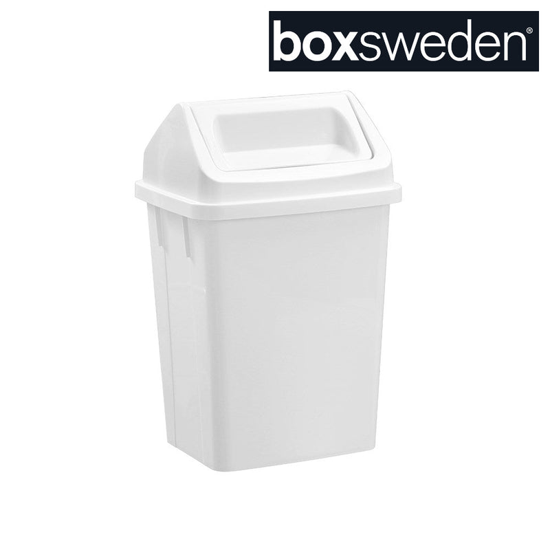 Small white 10L indoor waste bin