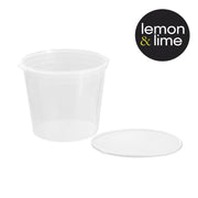 10L clear round food storer with lid – thumbnail