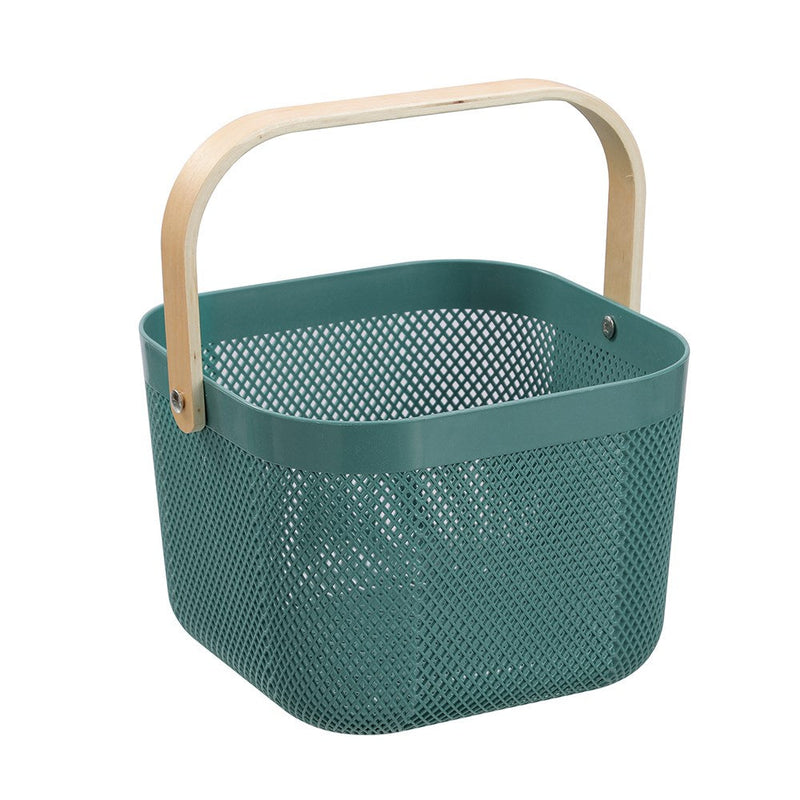 Mesh Plastic Basket Wood Handle 8.5L 24.5X24.5X18Cm image 12