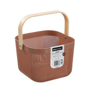Mesh Plastic Basket Wood Handle 8.5L 24.5X24.5X18Cm image 3 – thumbnail