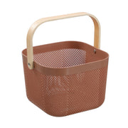 Mesh Plastic Basket Wood Handle 8.5L 24.5X24.5X18Cm image 5 – thumbnail