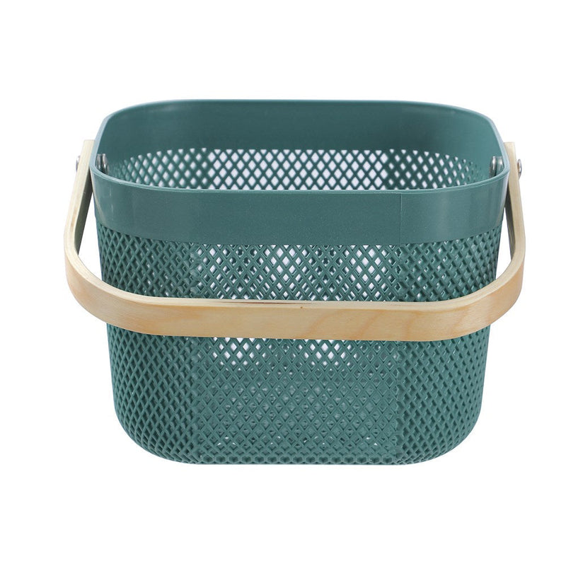 Mesh Plastic Basket Wood Handle 8.5L 24.5X24.5X18Cm image 8