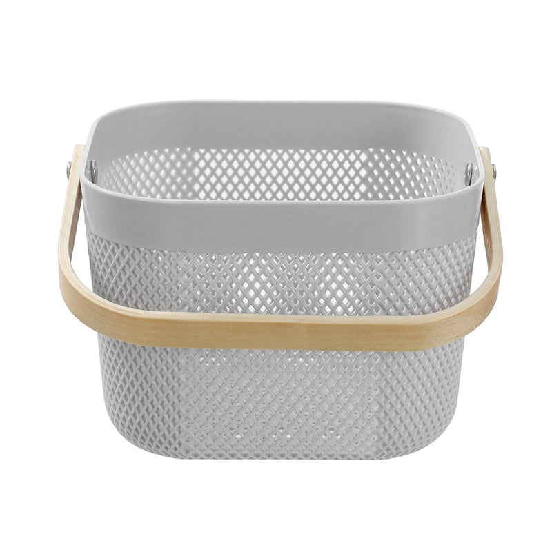 Mesh Plastic Basket Wood Handle 8.5L 24.5X24.5X18Cm image 9