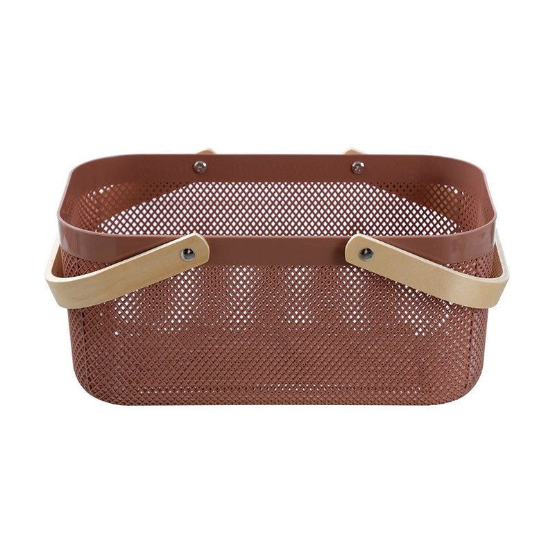 Mesh Plastic Basket Wood Handle 15L 40X24.5X18Cm image 11
