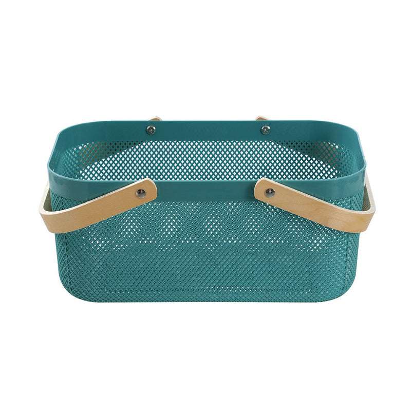 Mesh Plastic Basket Wood Handle 15L 40X24.5X18Cm image 5