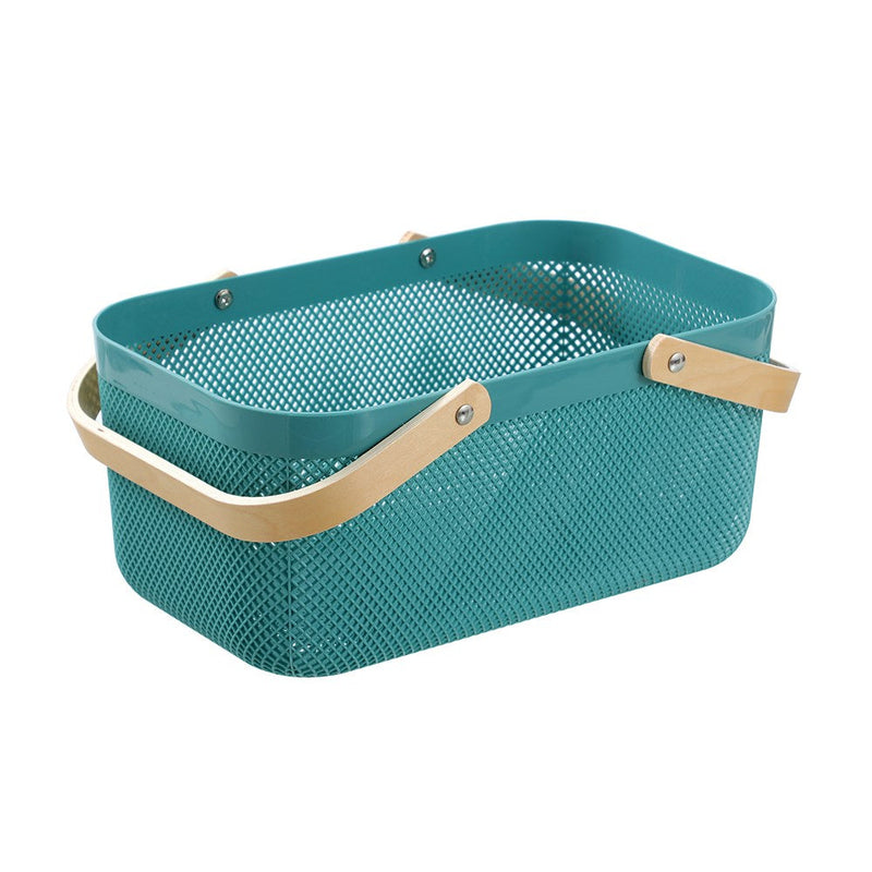 Mesh Plastic Basket Wood Handle 15L 40X24.5X18Cm image 6