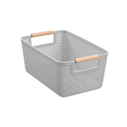 Mesh Plastic Basket Wood Handle 7.5L 31X20X14Cm image 2 – thumbnail