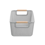 Mesh Plastic Basket Wood Handle 7.5L 31X20X14Cm image 4 – thumbnail