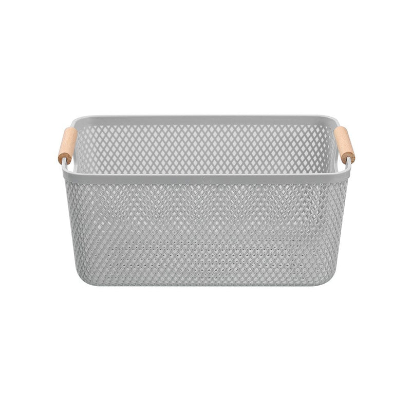 Mesh Plastic Basket Wood Handle 7.5L 31X20X14Cm image 5